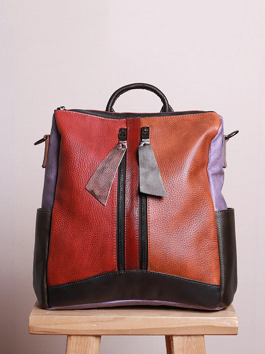 Livia · Mochila multicolor de piel