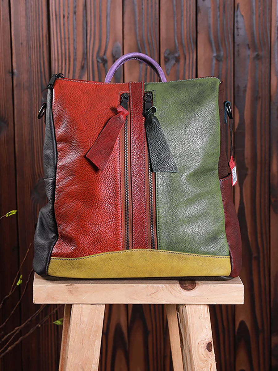 Livia · Mochila multicolor de piel