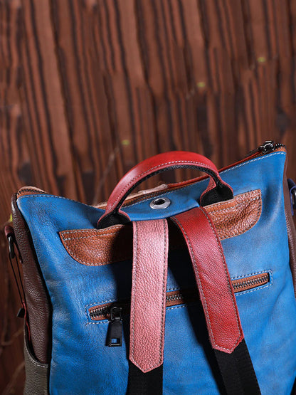 Livia · Mochila multicolor de piel