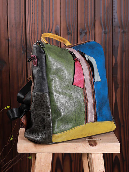Livia · Mochila multicolor de piel