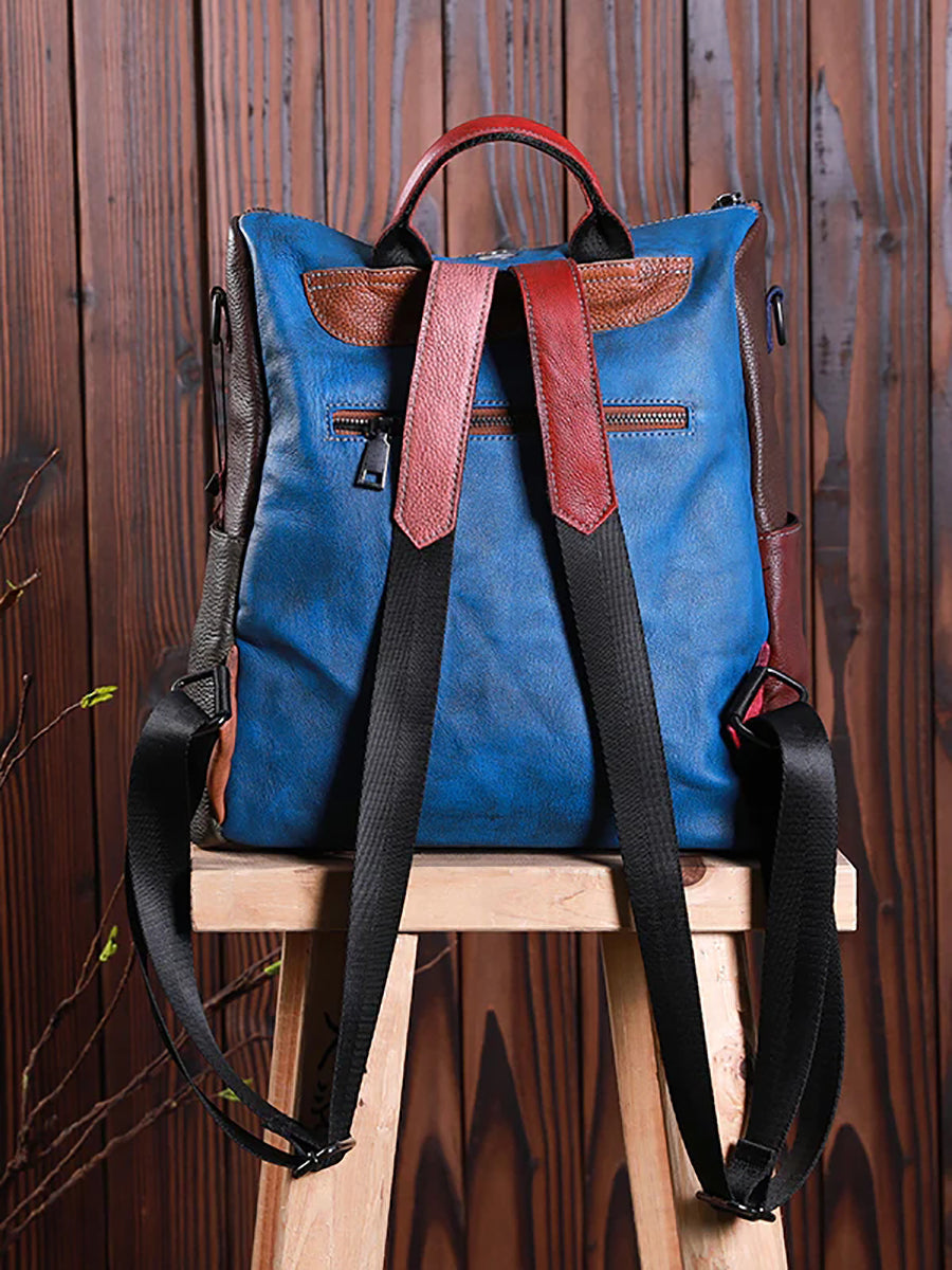 Livia · Mochila multicolor de piel