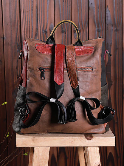 Livia · Mochila multicolor de piel