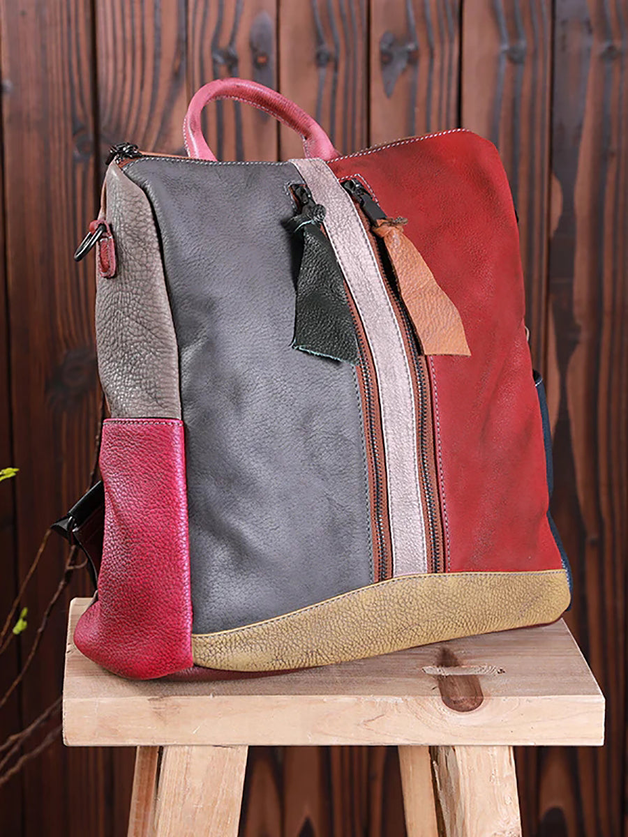 Livia · Mochila multicolor de piel
