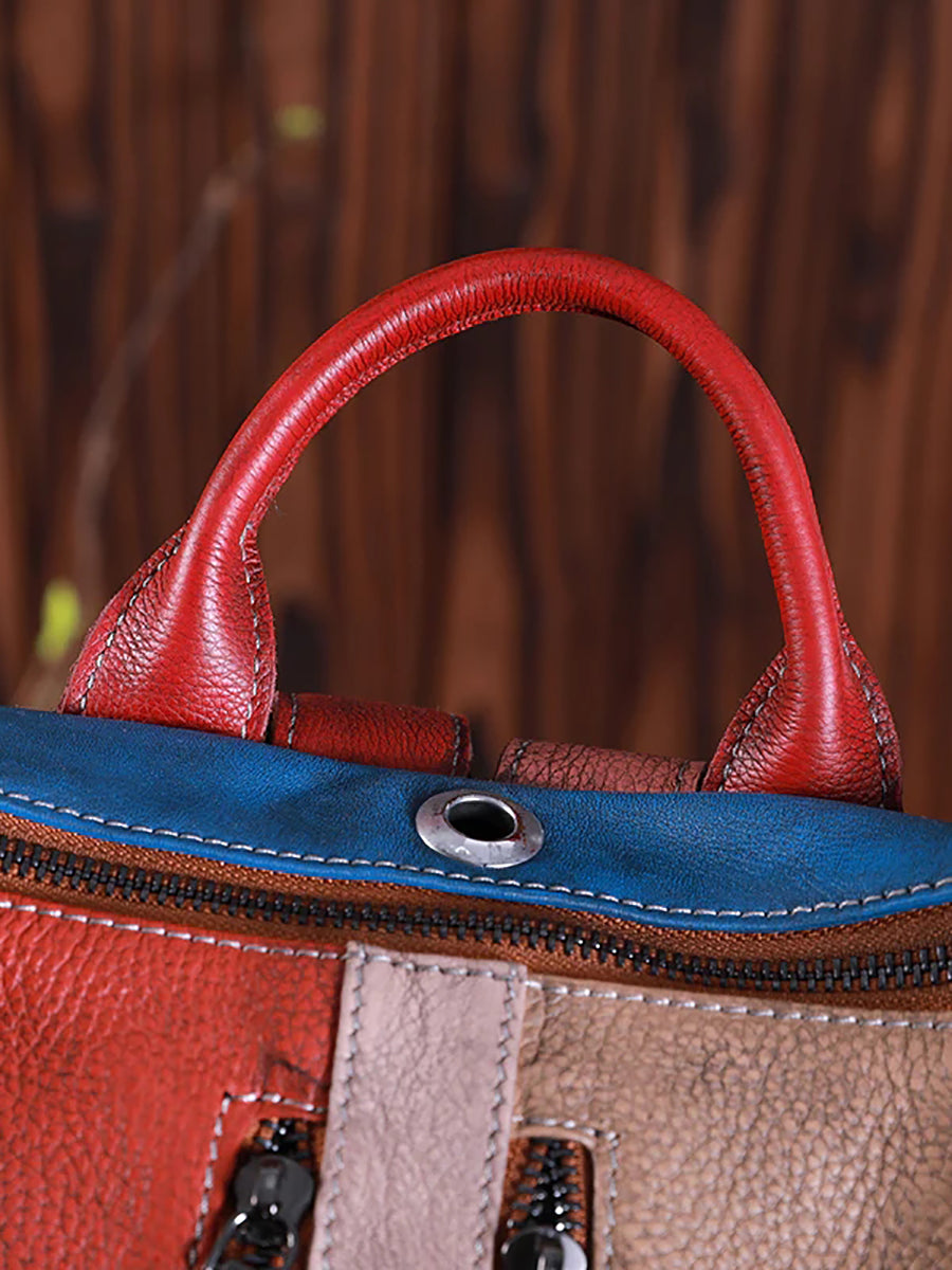 Livia · Mochila multicolor de piel