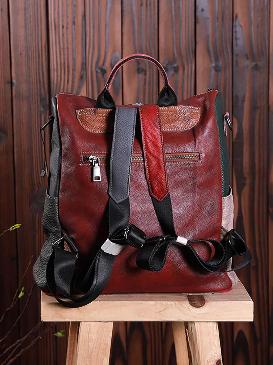 Livia · Mochila multicolor de piel