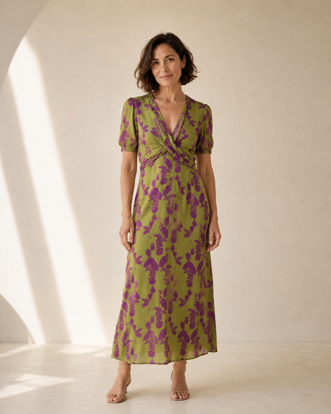 Ludovica · Vestido floral de seda