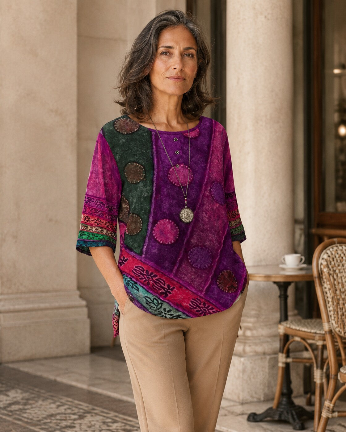 Nerina · Blusa refinada y desenfadada