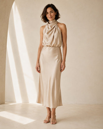 Nerina · Vestido fresco de seda