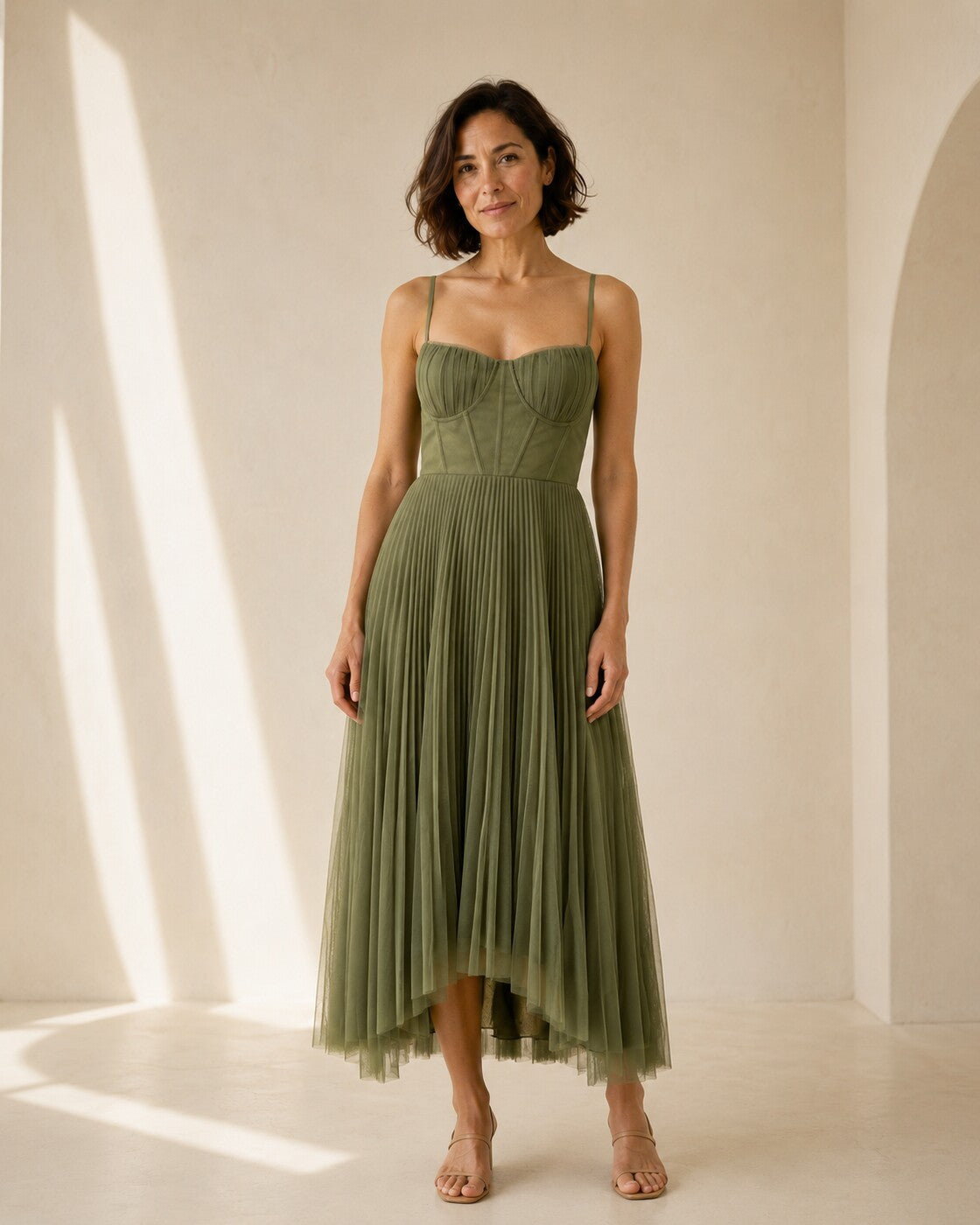 Oriana · Vestido fluido de tul