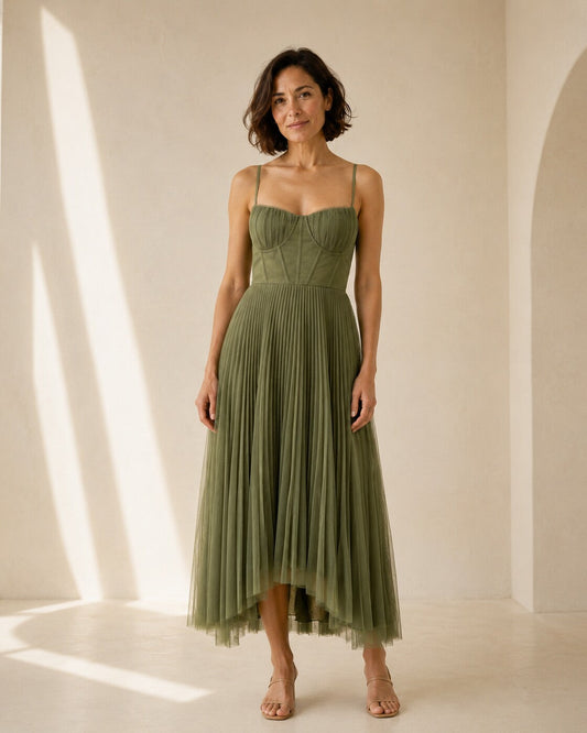 Oriana · Vestido fluido de tul