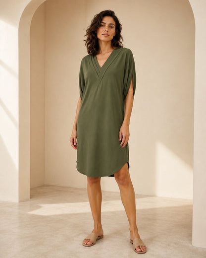 Oriana · Vestido midi suave