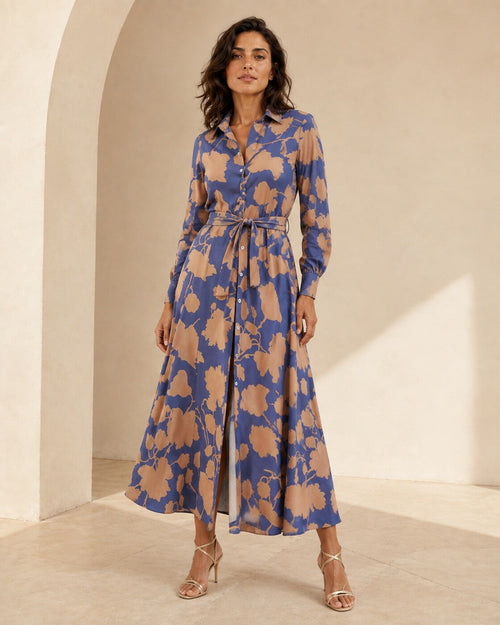 Paola · Vestido floral refinado