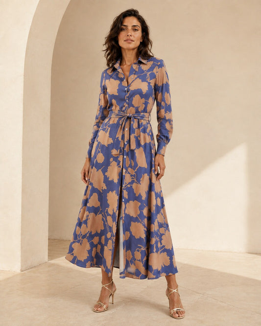 Paola · Vestido floral refinado