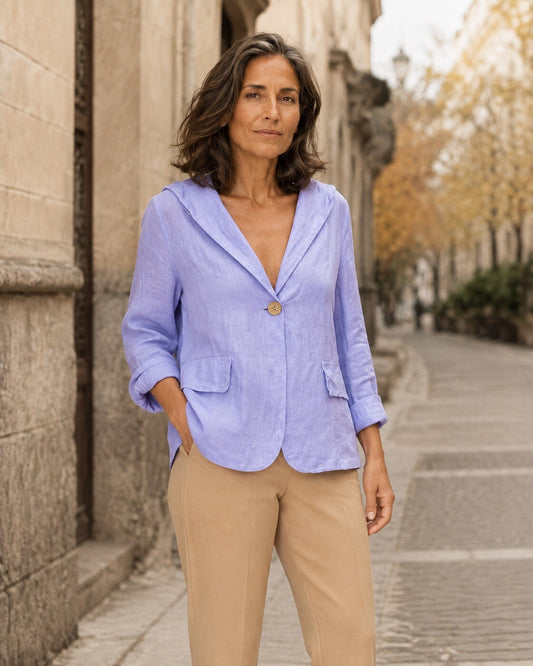 Petra · Chaqueta relajada de lino
