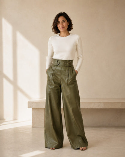 Renata · Pantalones cómodos de pierna ancha