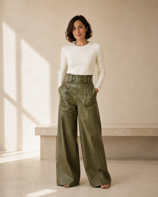Renata · Pantalones cómodos de pierna ancha