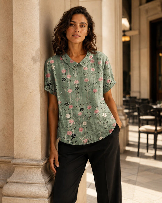Romina · Blusa fresca de lino
