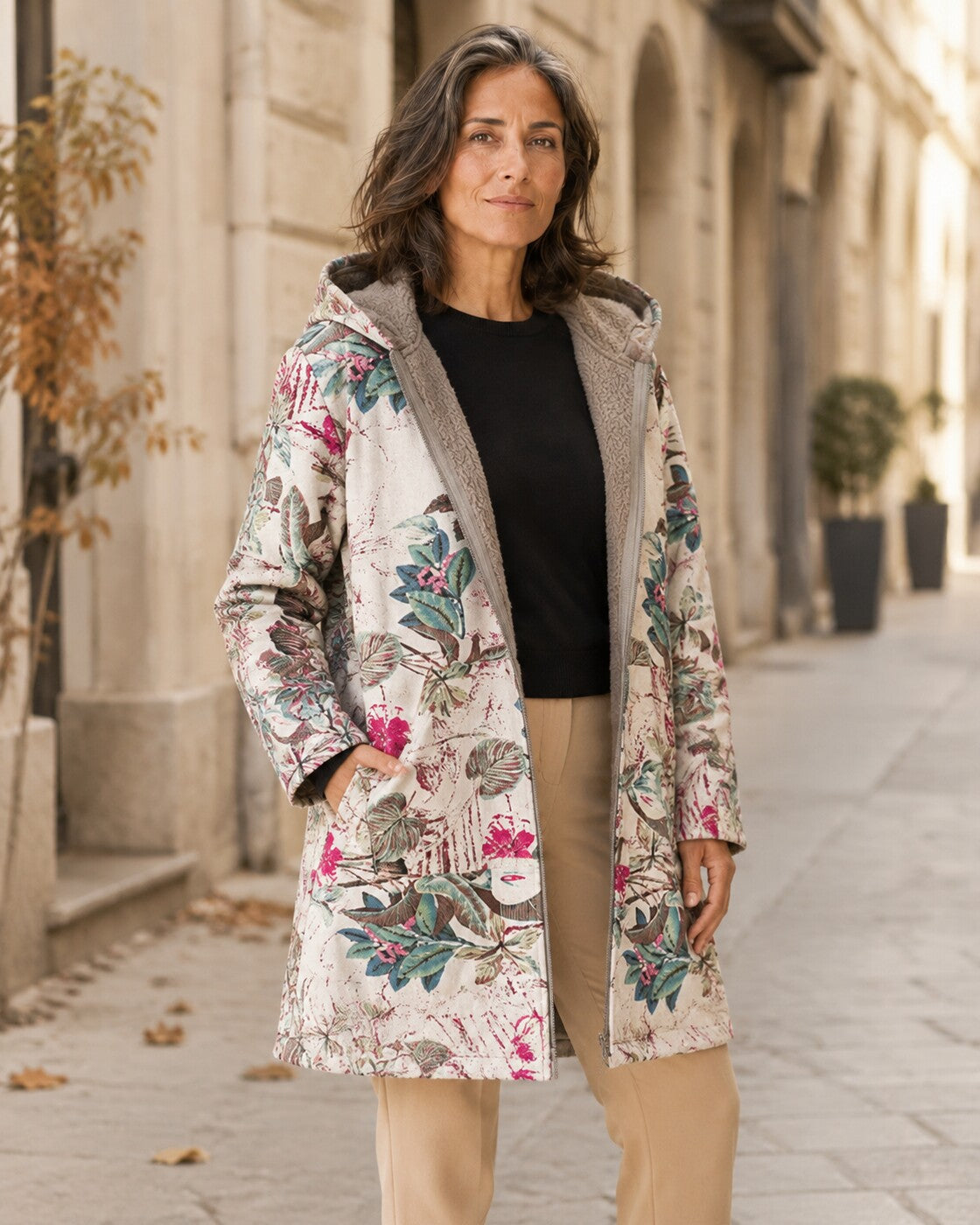 Tilde · Chaqueta floral cómoda