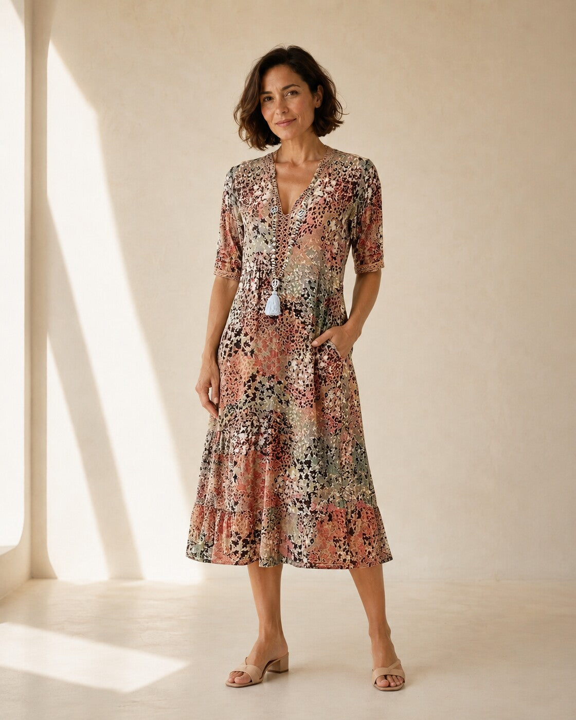 Viola · Vestido fresco de corte evasé