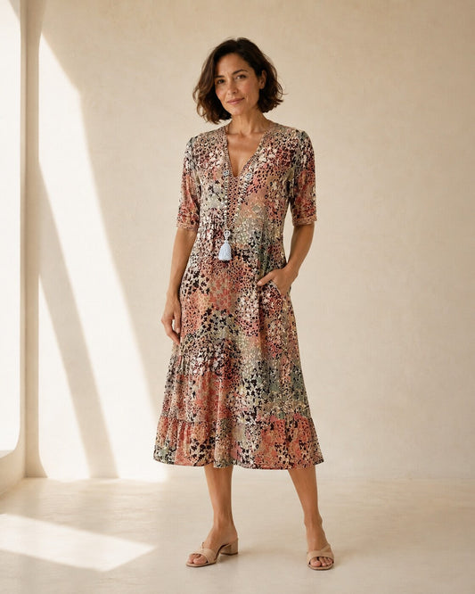 Viola · Vestido fresco de corte evasé
