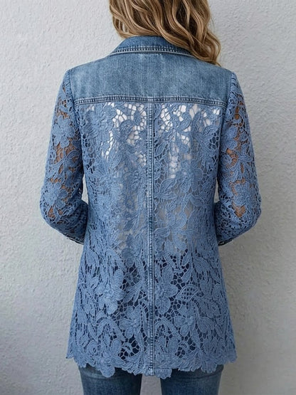 Alicia · Blazer con encaje floral
