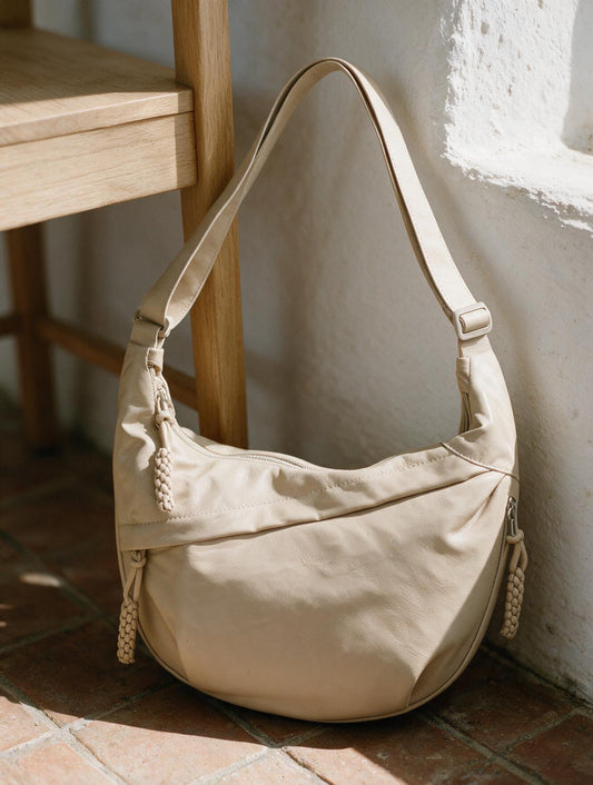 Elena · Bolso de Hombro Beige