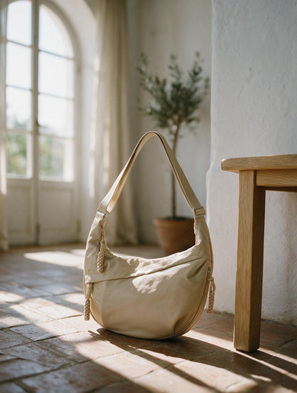 Elena · Bolso de Hombro Beige