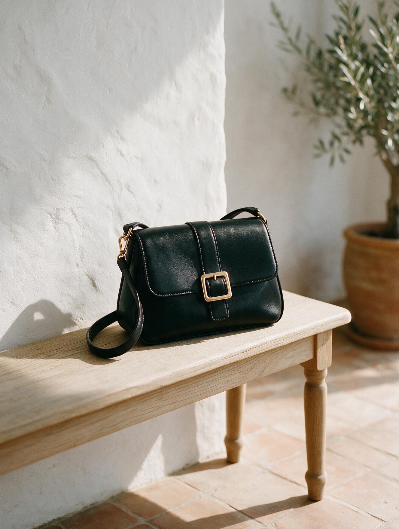 Aria · Bolso de Hombro Negro