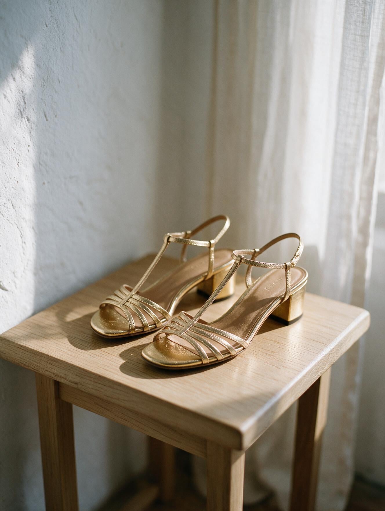 Metalia · Sandalias de Tacón Metalizadas
