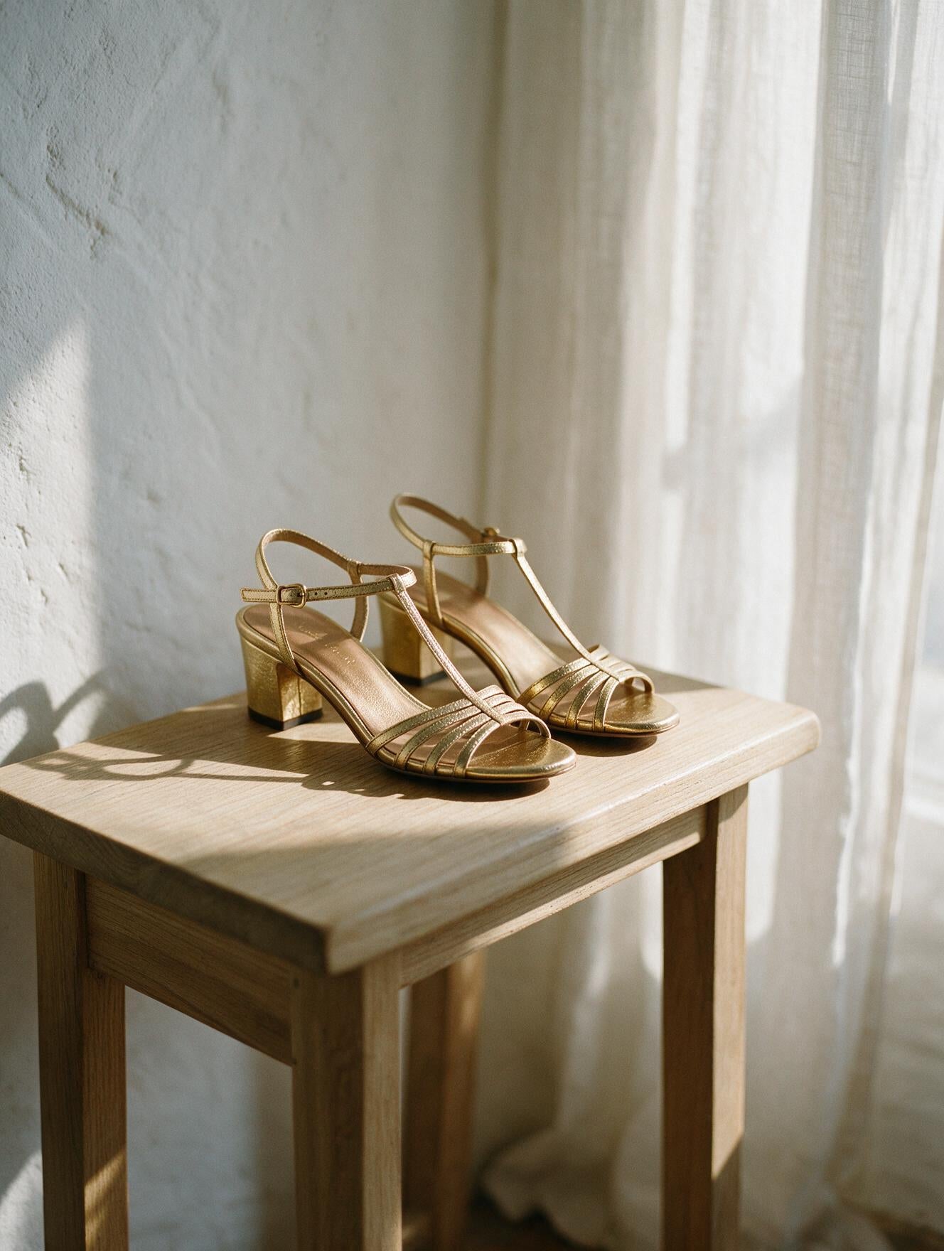 Metalia · Sandalias de Tacón Metalizadas
