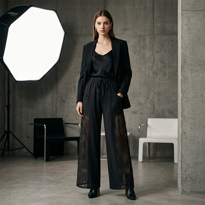 Elisa | Pantalón de encaje para mujer, elegante y chic