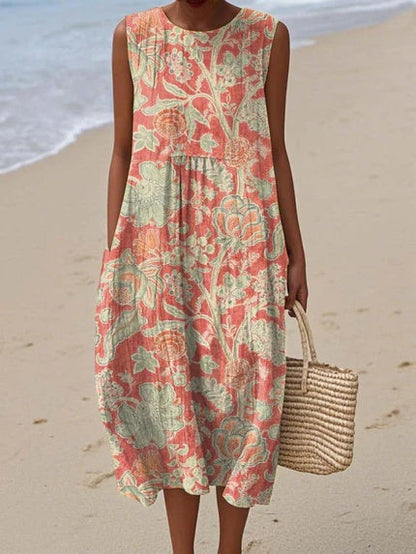 Fiamma · Vestido floral con capas